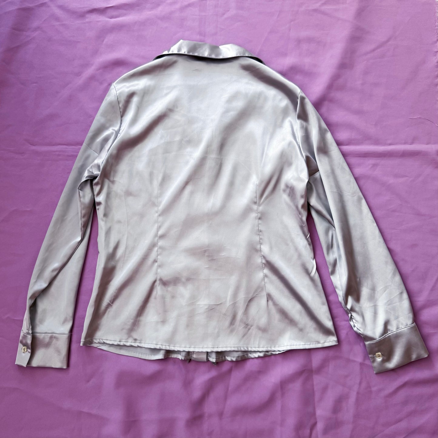 REWORKED Circus dream ruffle silver shirt ๐ช๐ ๐ก