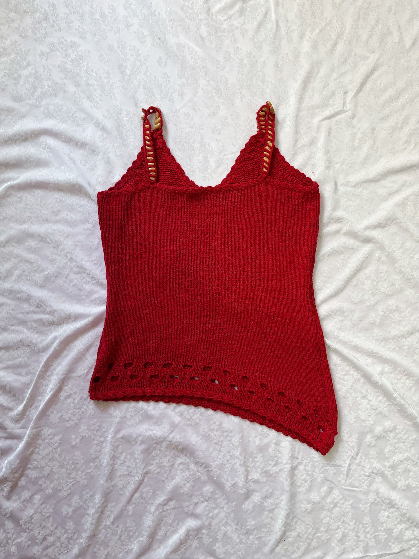 Cute red knit top