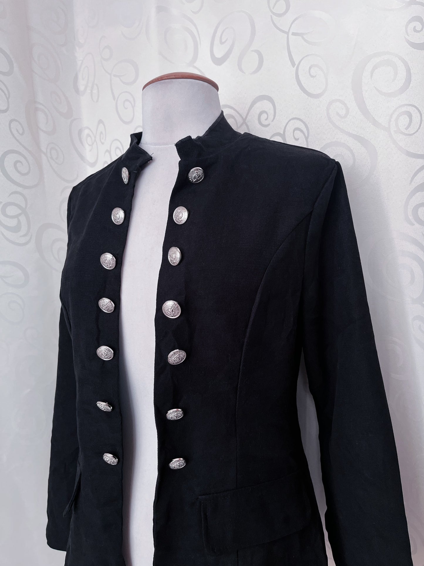 Gothic Black Parade military open blazer 🕷️🕸️