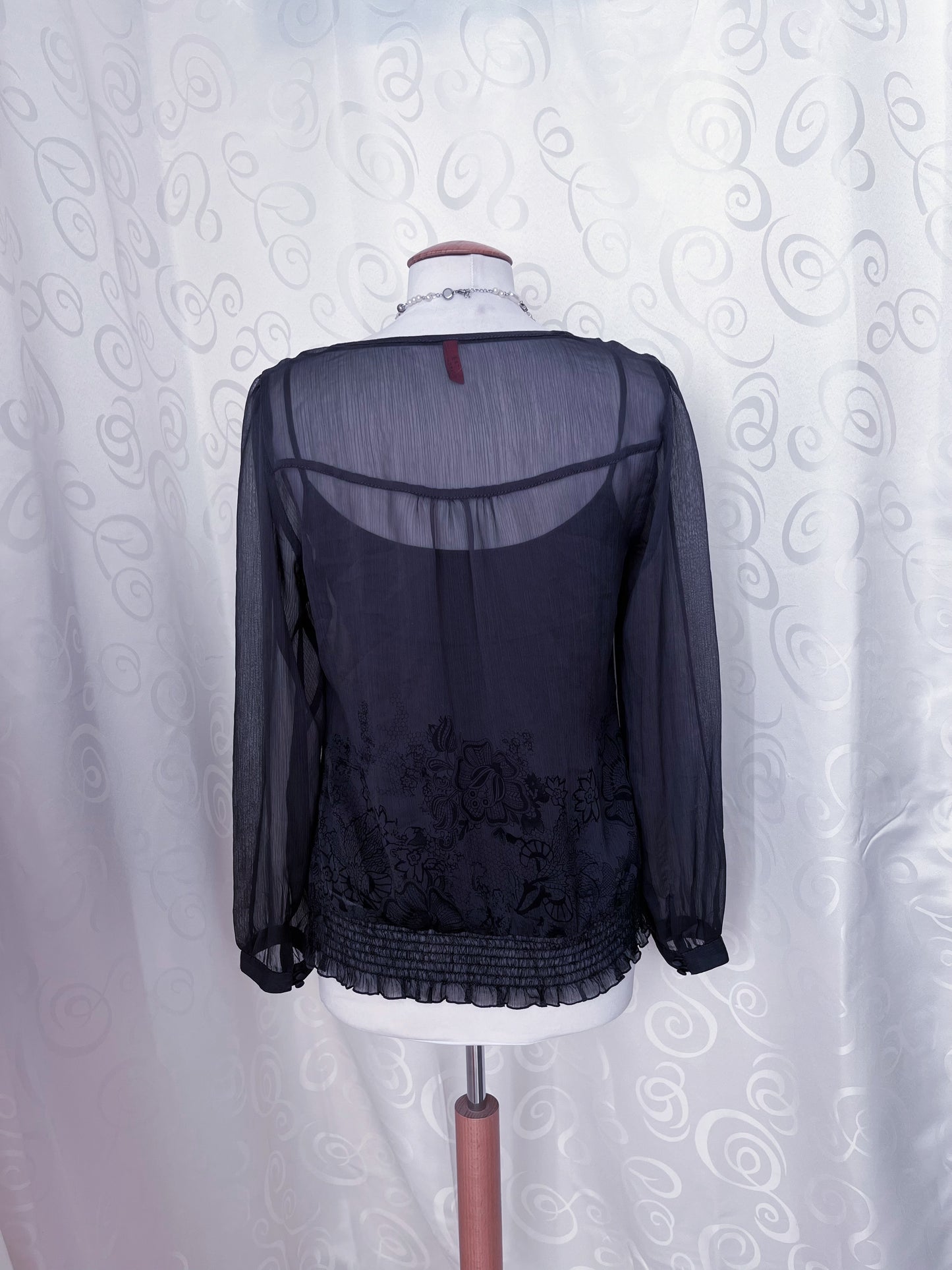 Dark coquette mesh shirt 🦇