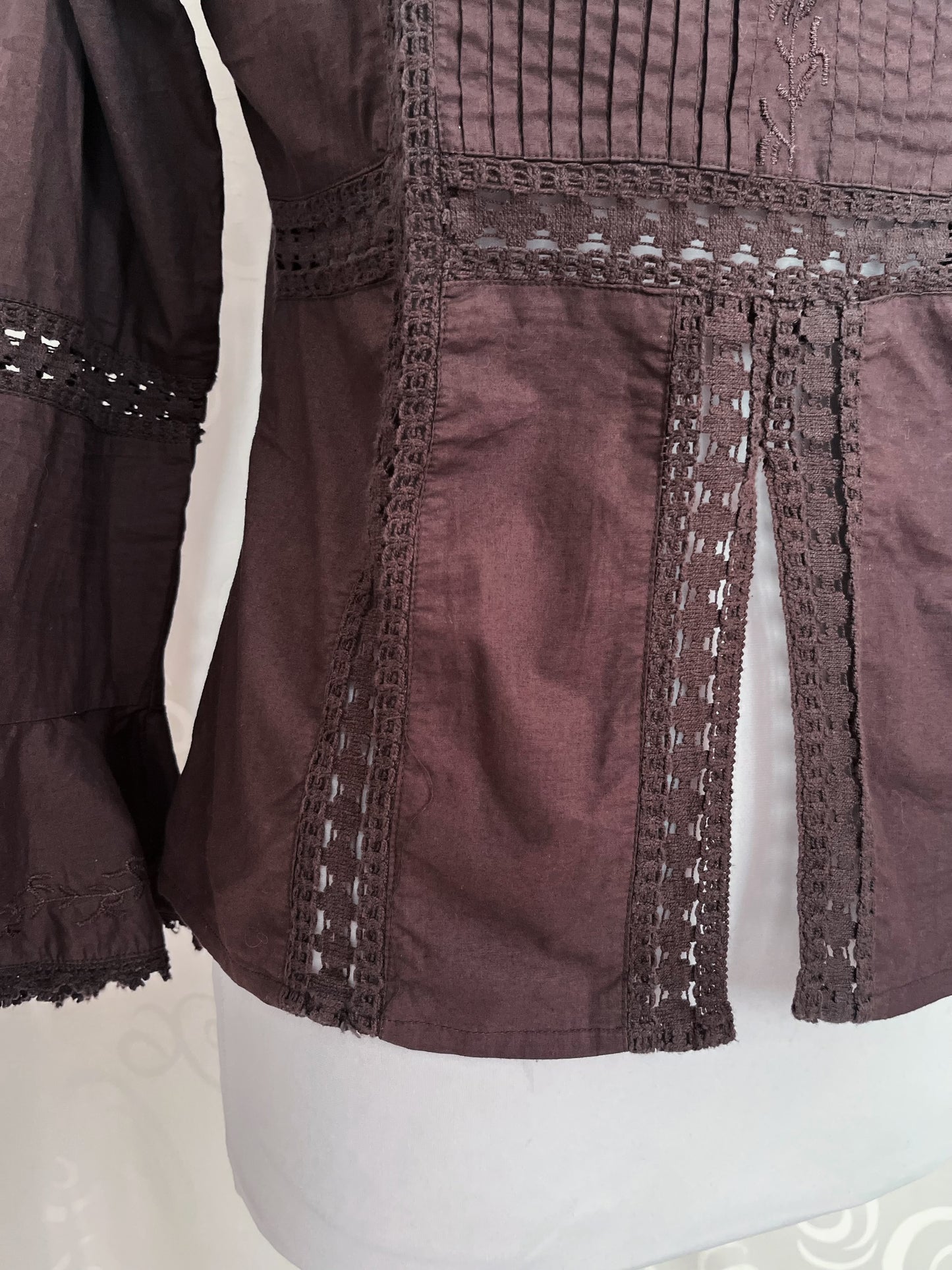00βs X-Mail whimsy village girl brown top ππ€πβπ«