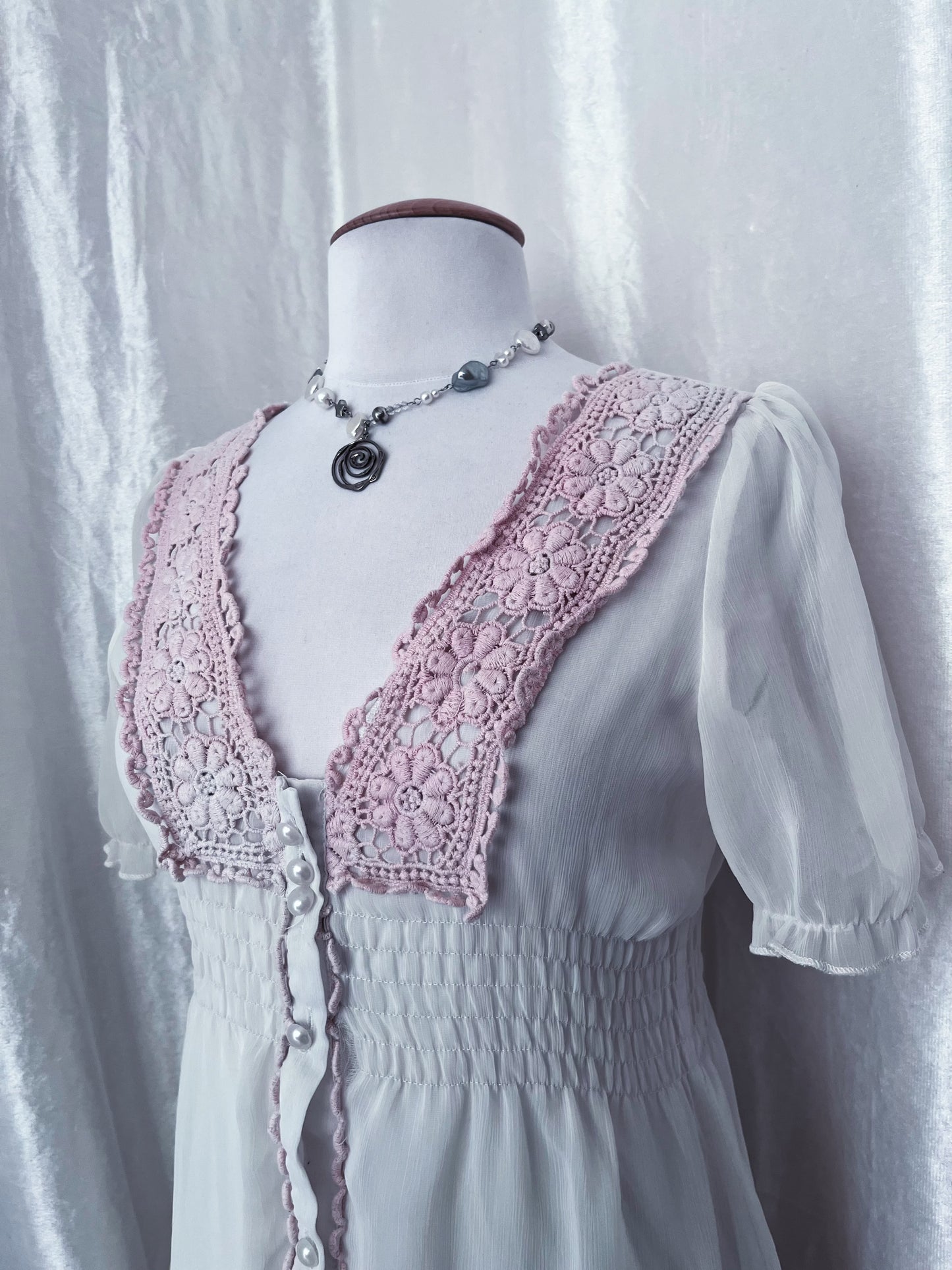 Dreamy coquette cotton & mesh dress 🎀