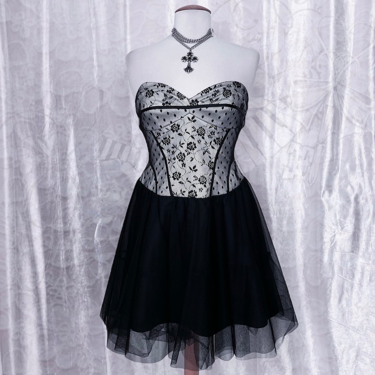 Gothic ballerina corset tulle dress 🌑🦇