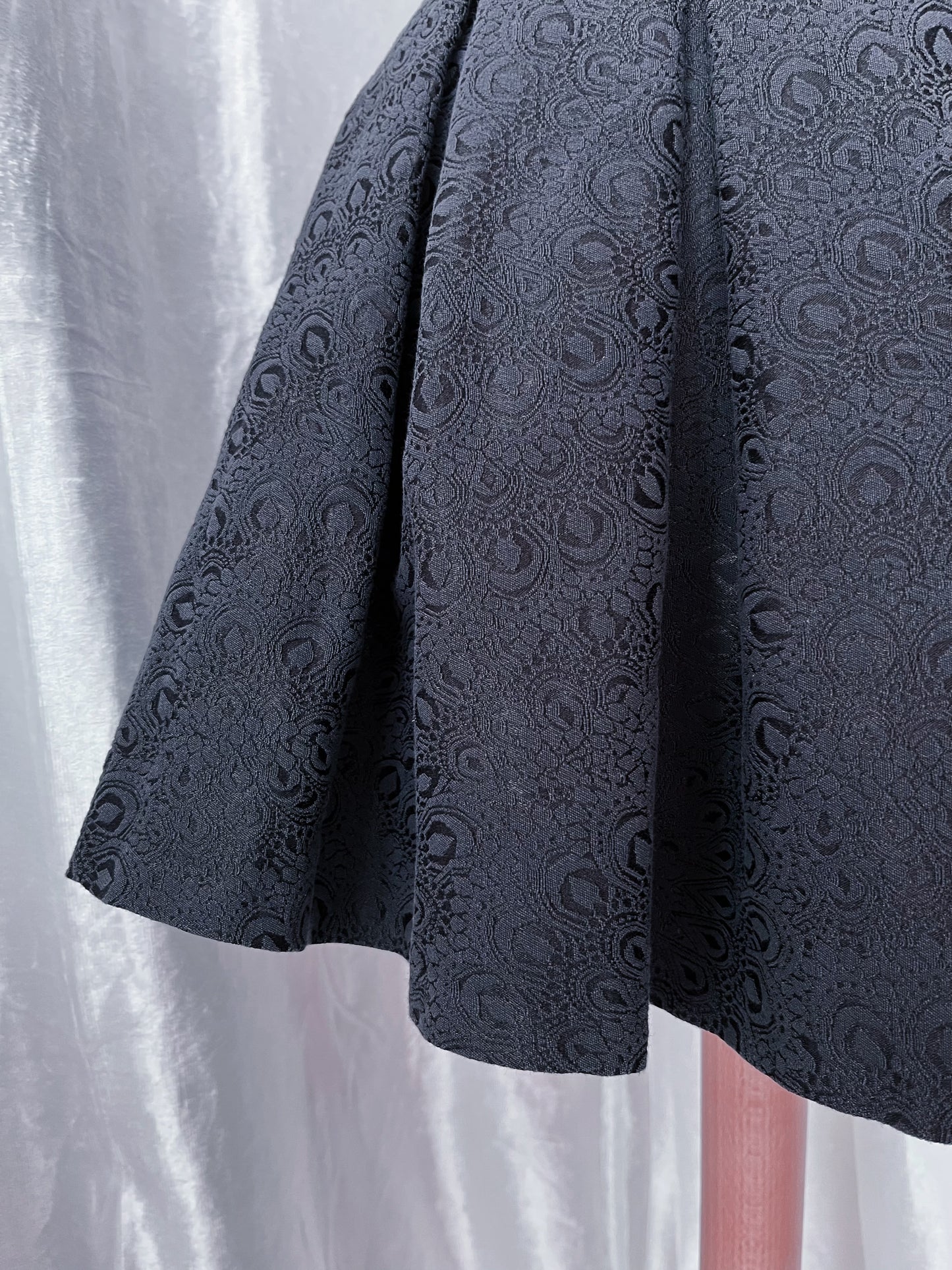 Dark coquette pleated brocade skirt 🎀