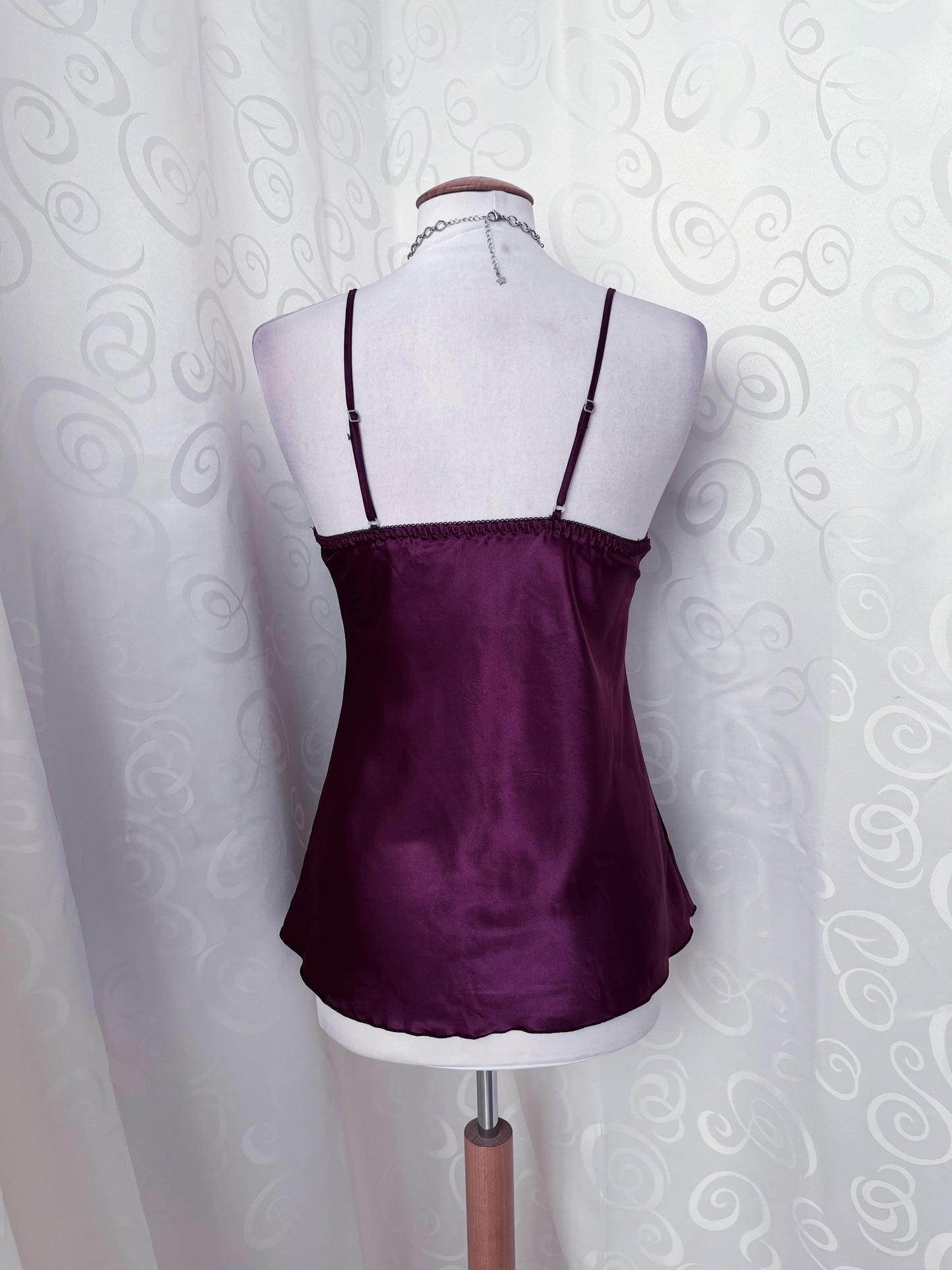 Whimsy purple lingerie top with lace detail ππ