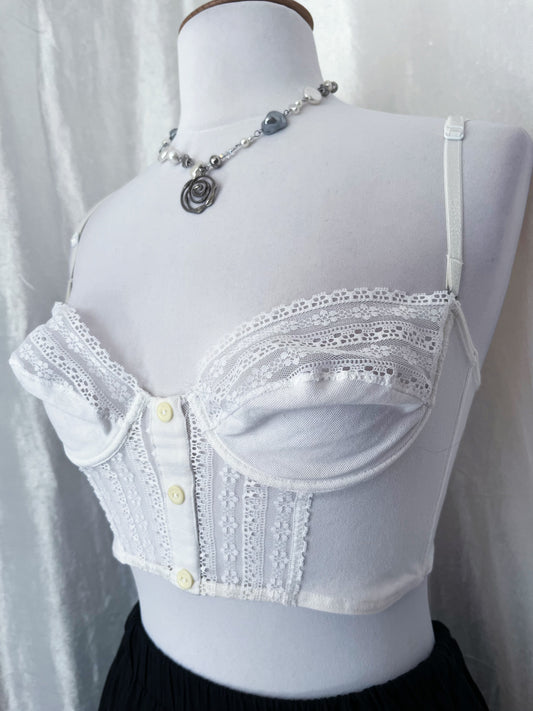 Sisley white corset top π₯§
