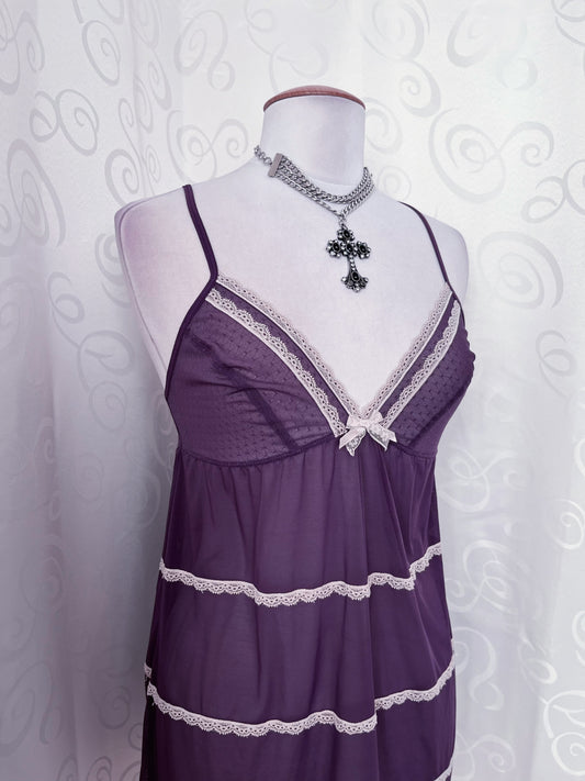 Whimsy mesh purple lingerie top ๐ฎ๐