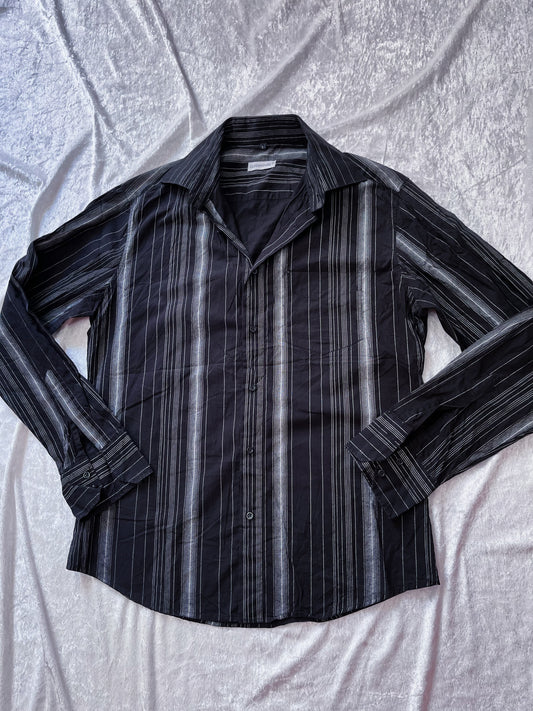 Gothic cotton striped longsleeve shirt 💀