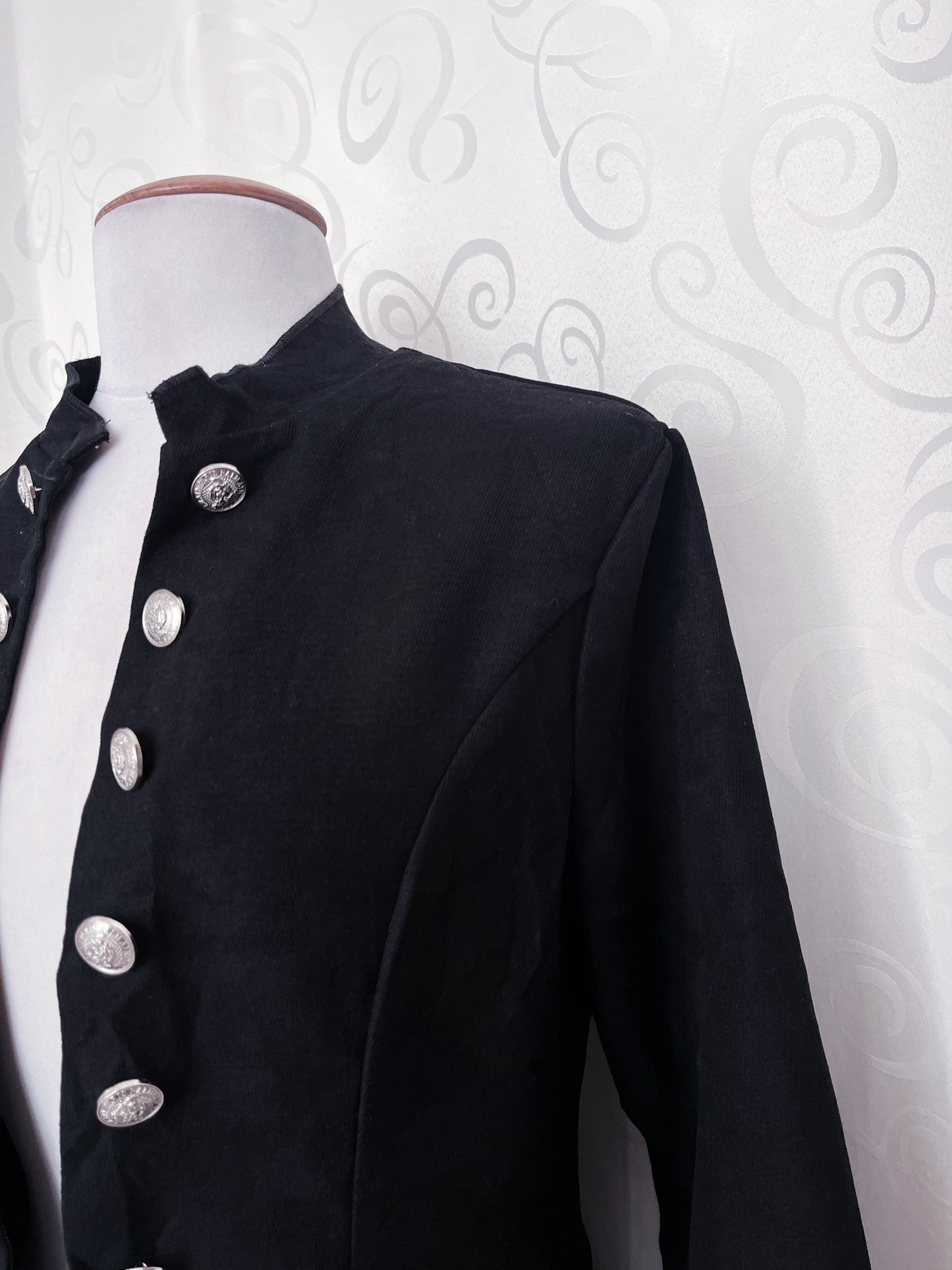 Gothic Black Parade military open blazer 🕷️🕸️