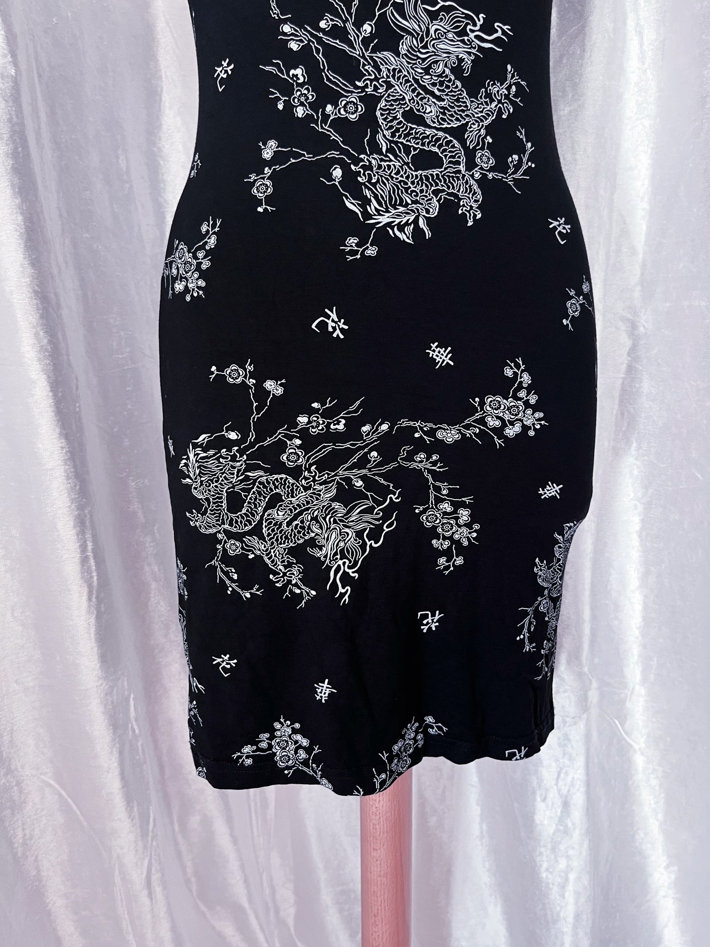 Pimkie asian qipao dress with dragon print 🐉