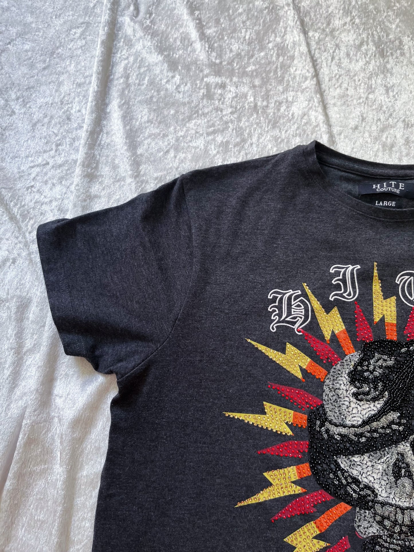 Iconic Men’s beaded skull snake T-Shirt 🐍💀