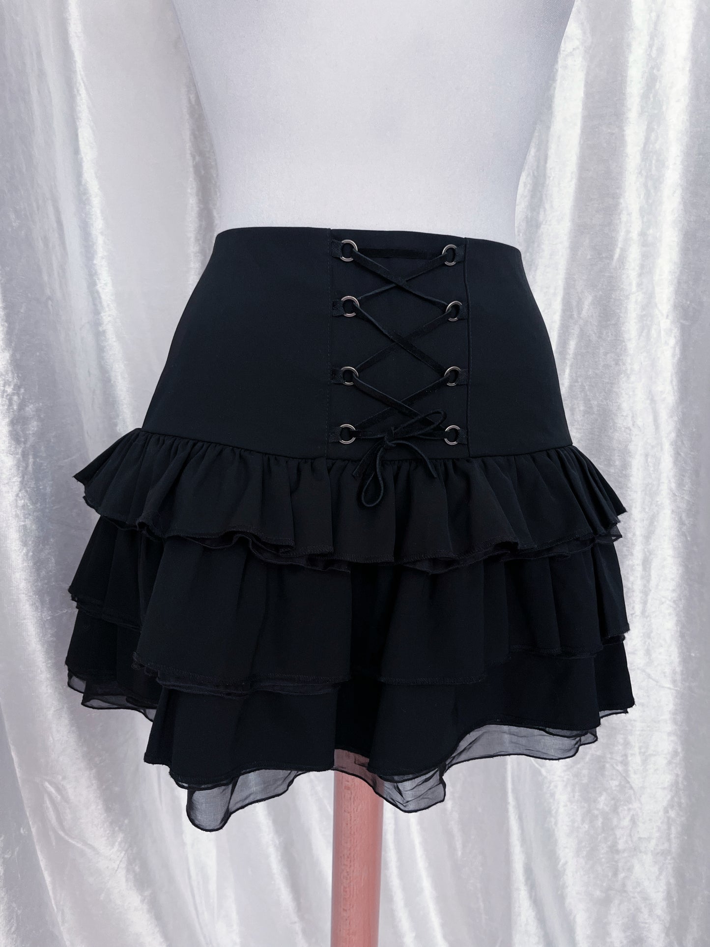 DONDUP rare wool & silk lace-up skirt 🕸️