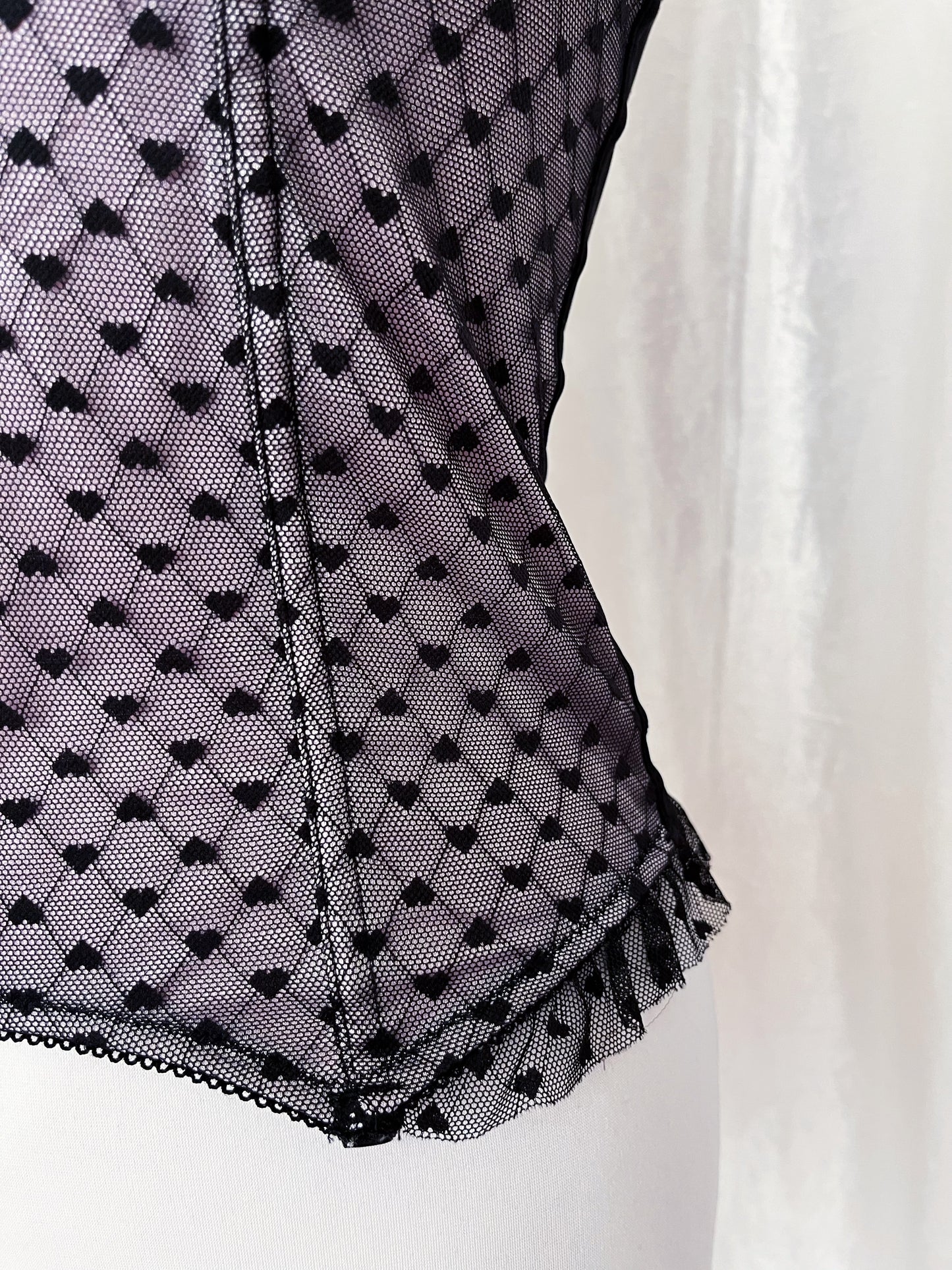 Cutest lilac corset top with lace heart detail ππ