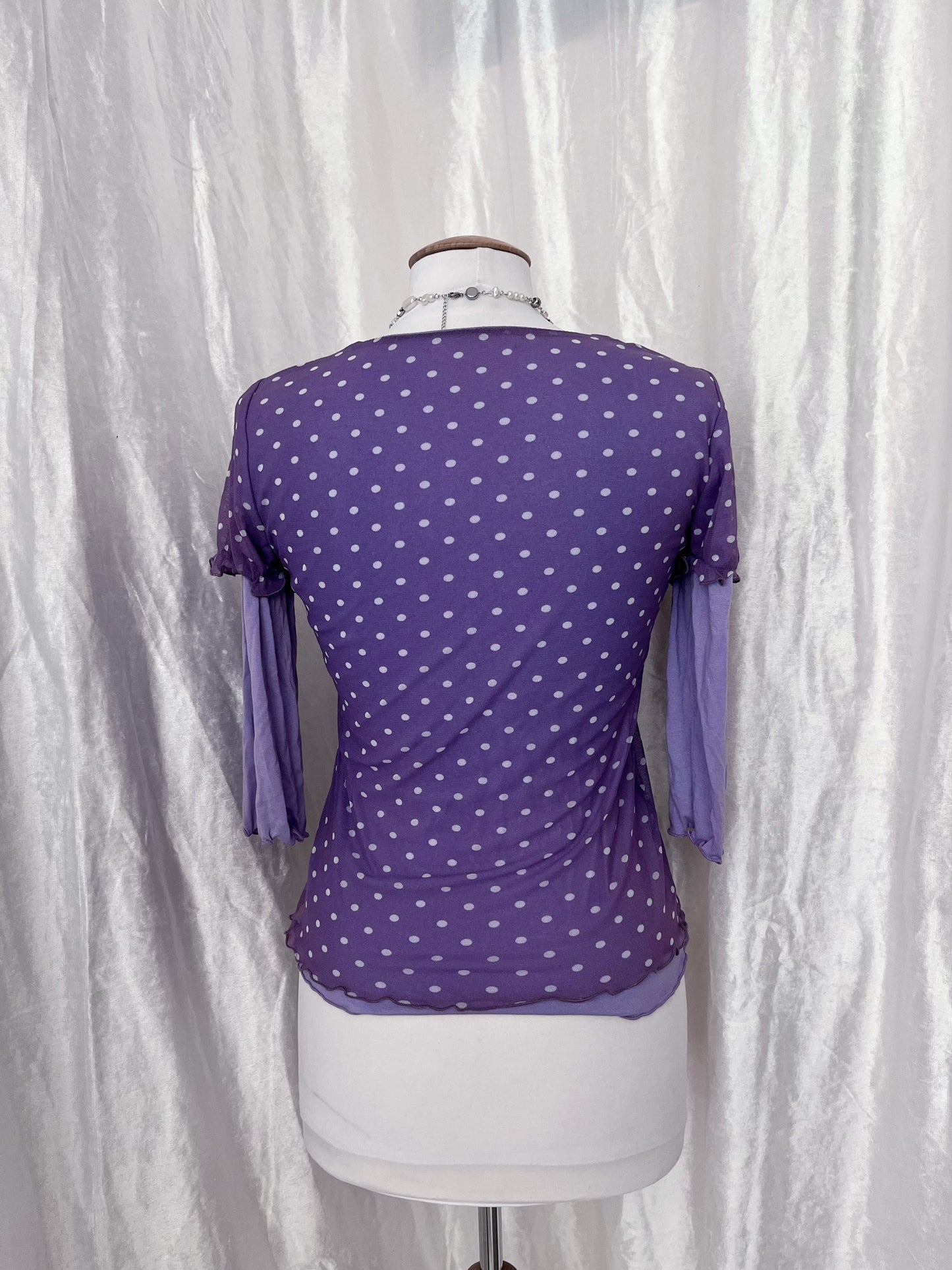 Cutest coquette polka dot top π