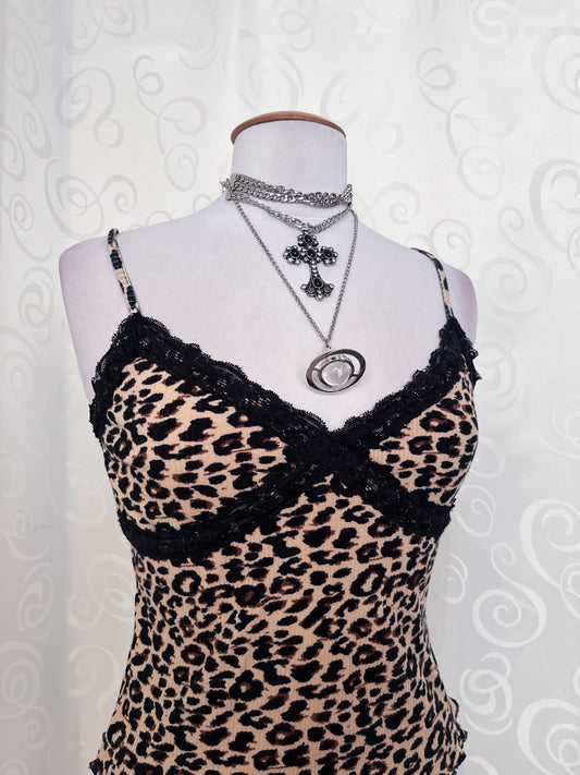 Alt leopard print Pimkie cami top ππ€