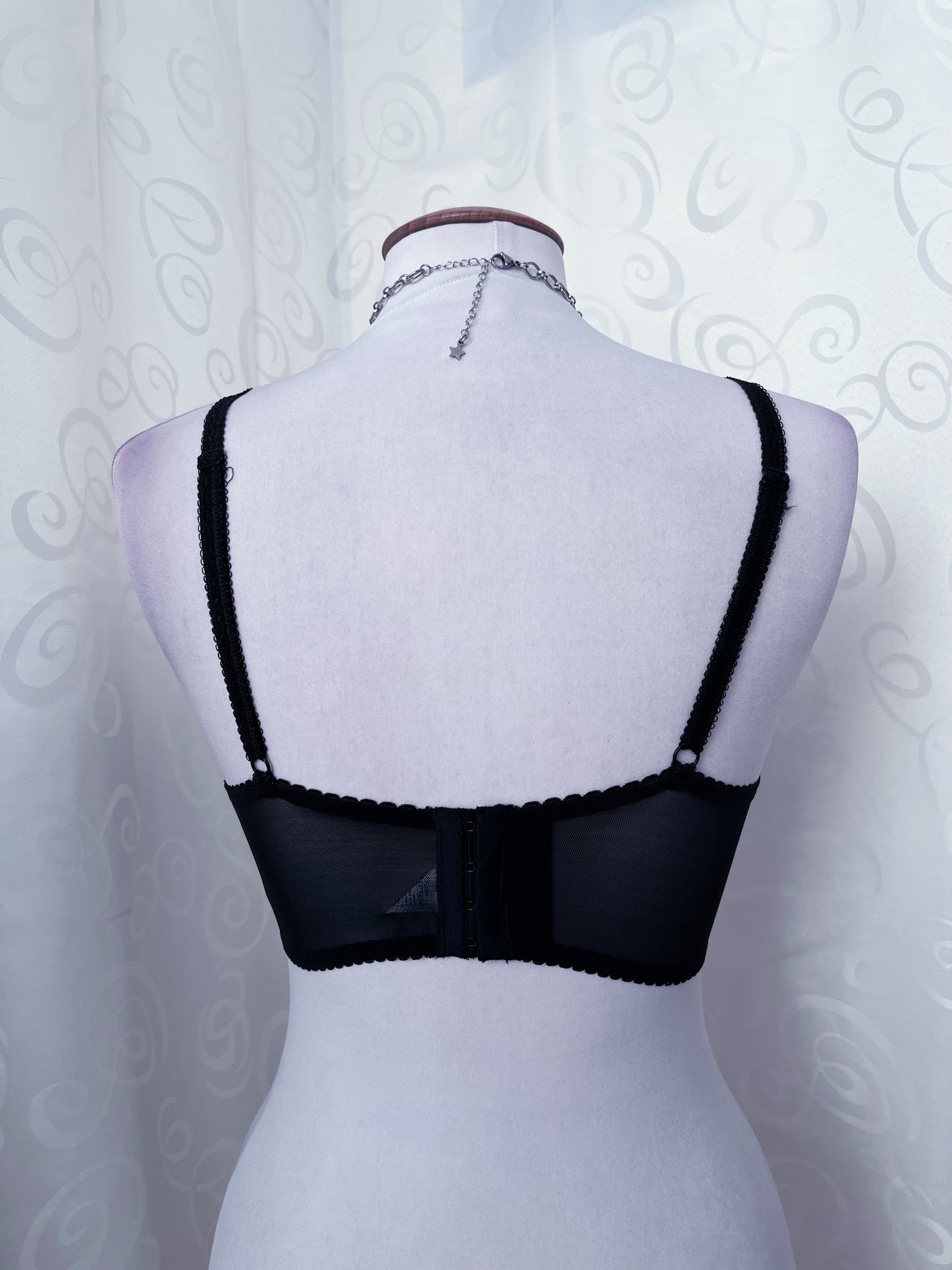 Whimsygoth purple mesh crop corset/bustier top 🔮