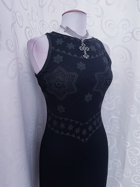 00's Morgan De Toi whimsy mesh star dress ๐ฎโญ๏ธ