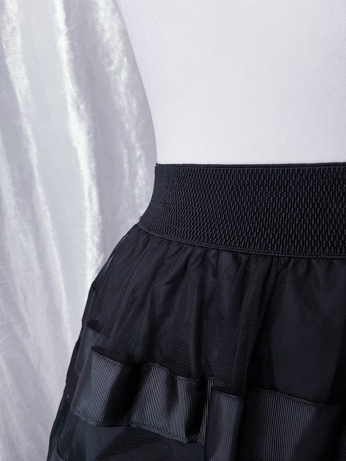 Dark coquette mesh skirt π