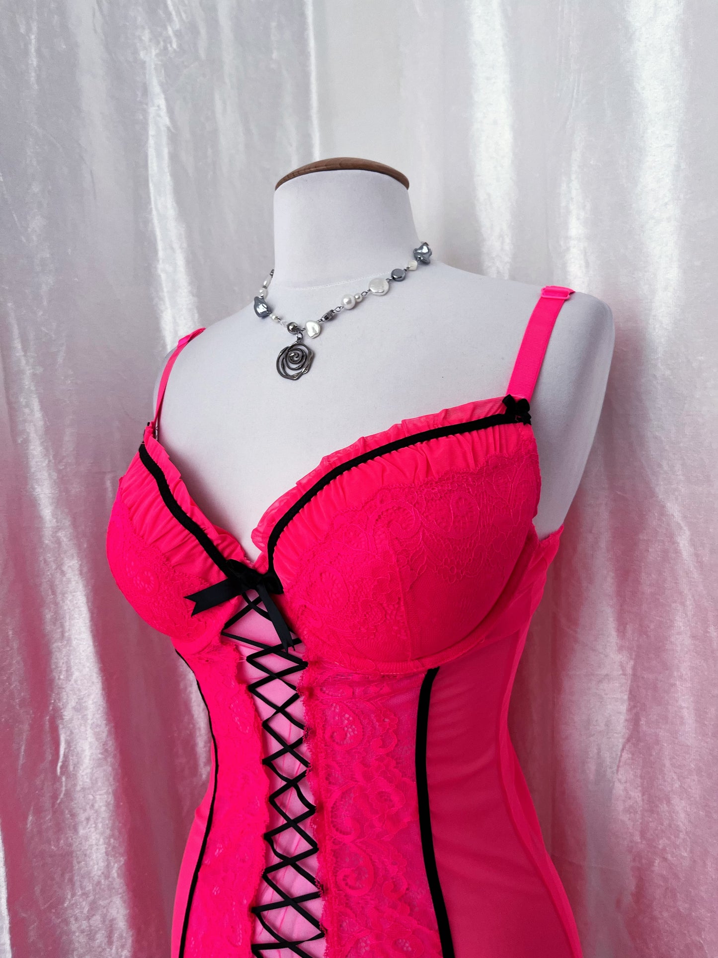 Hot, fairy pink mesh babydoll 💞🗝️