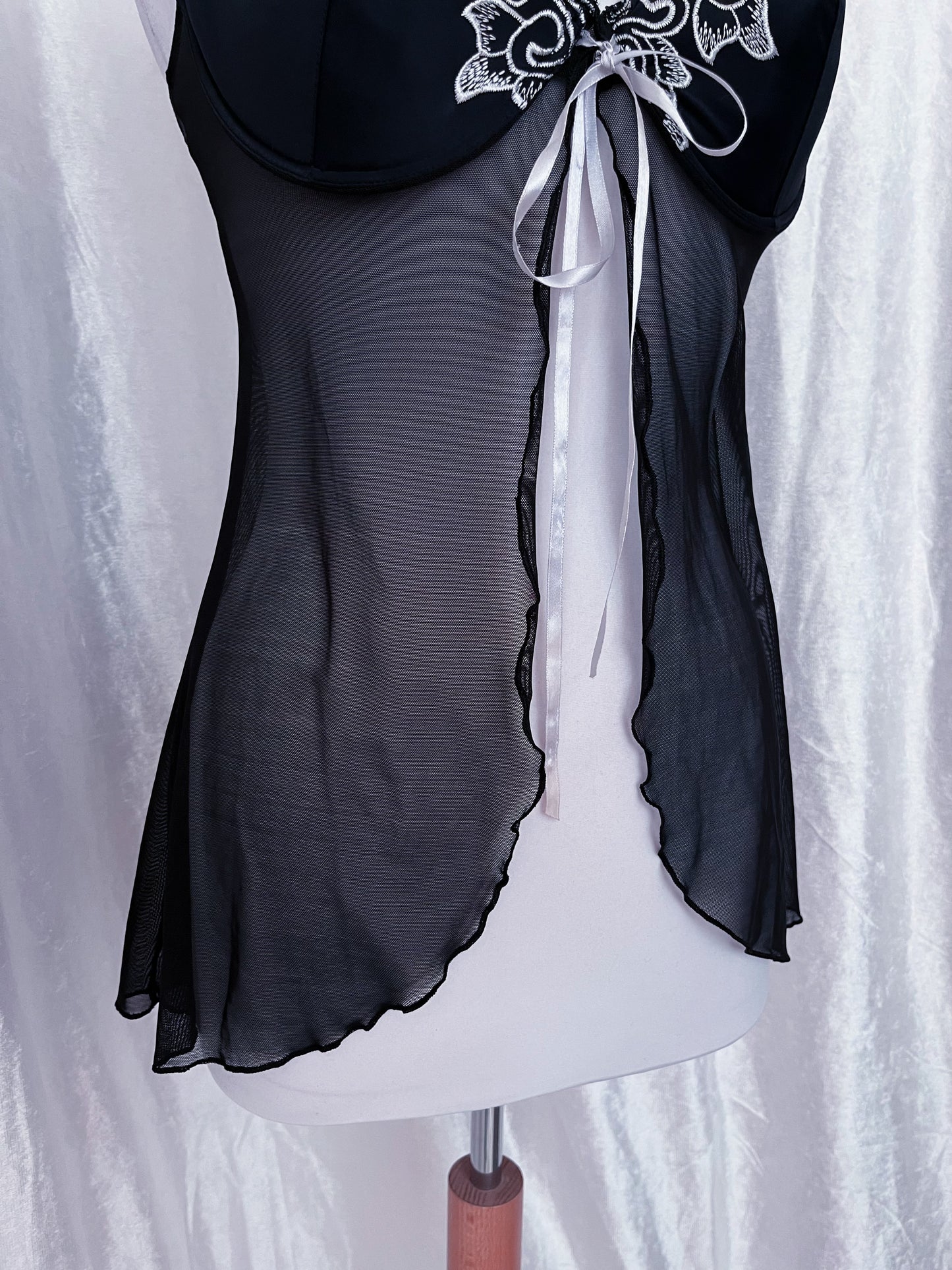 Dark fairy black bustier top 🖤🧚🏼♂️