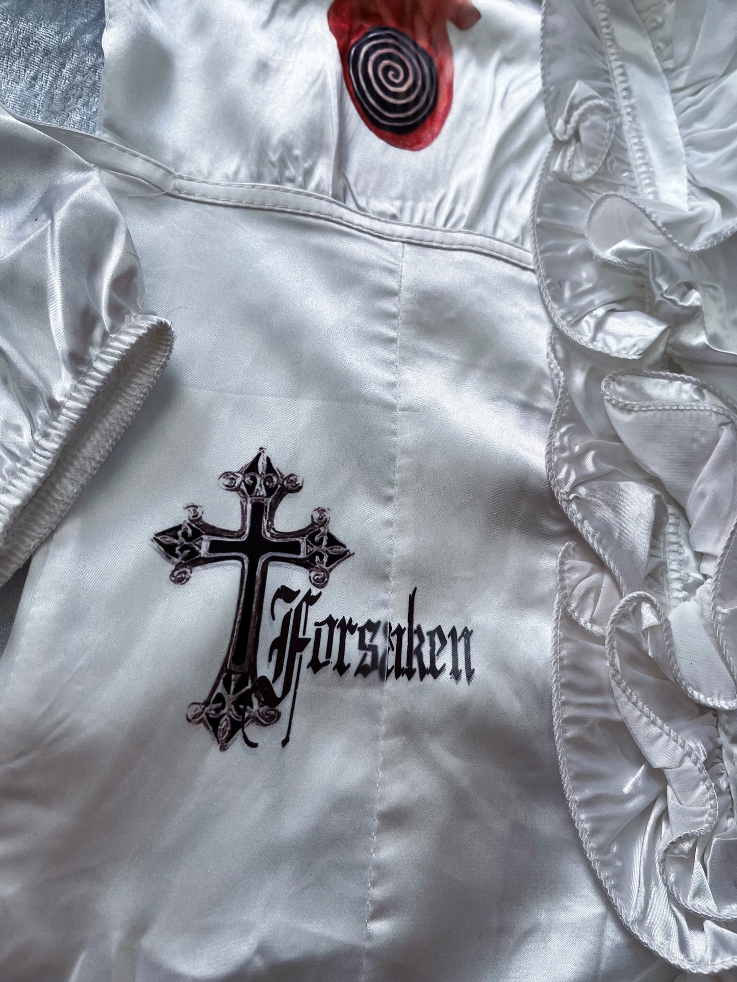 Forsaken By You Reworked gothic deadstock ruffle shirt ✝️🫀