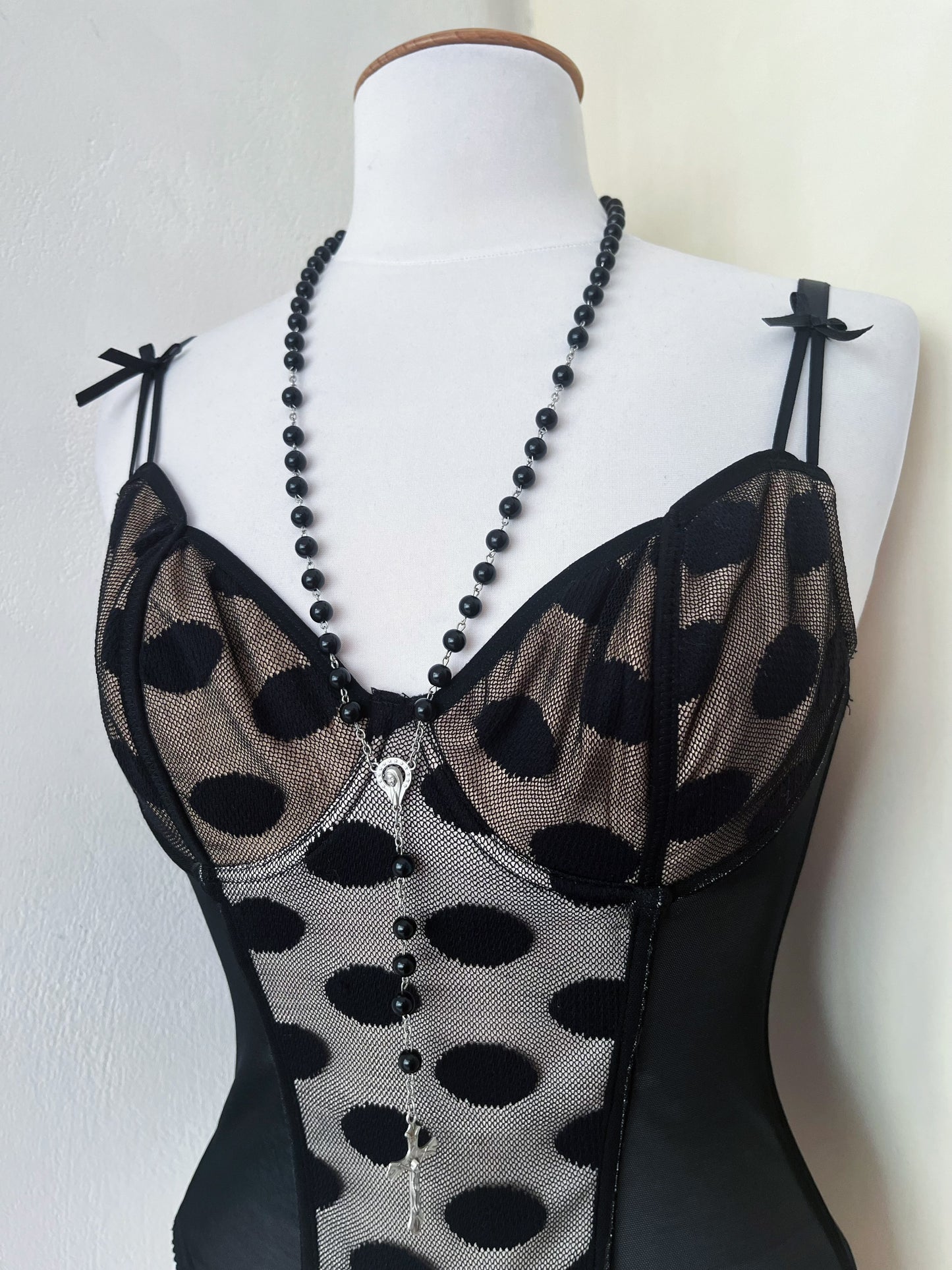 Iconic polka dot mesh corset 🧚🏽♀️