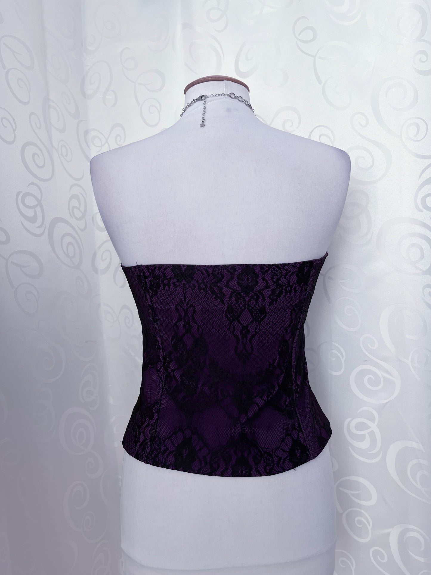 Whimsygoth lacey purple corset 💜