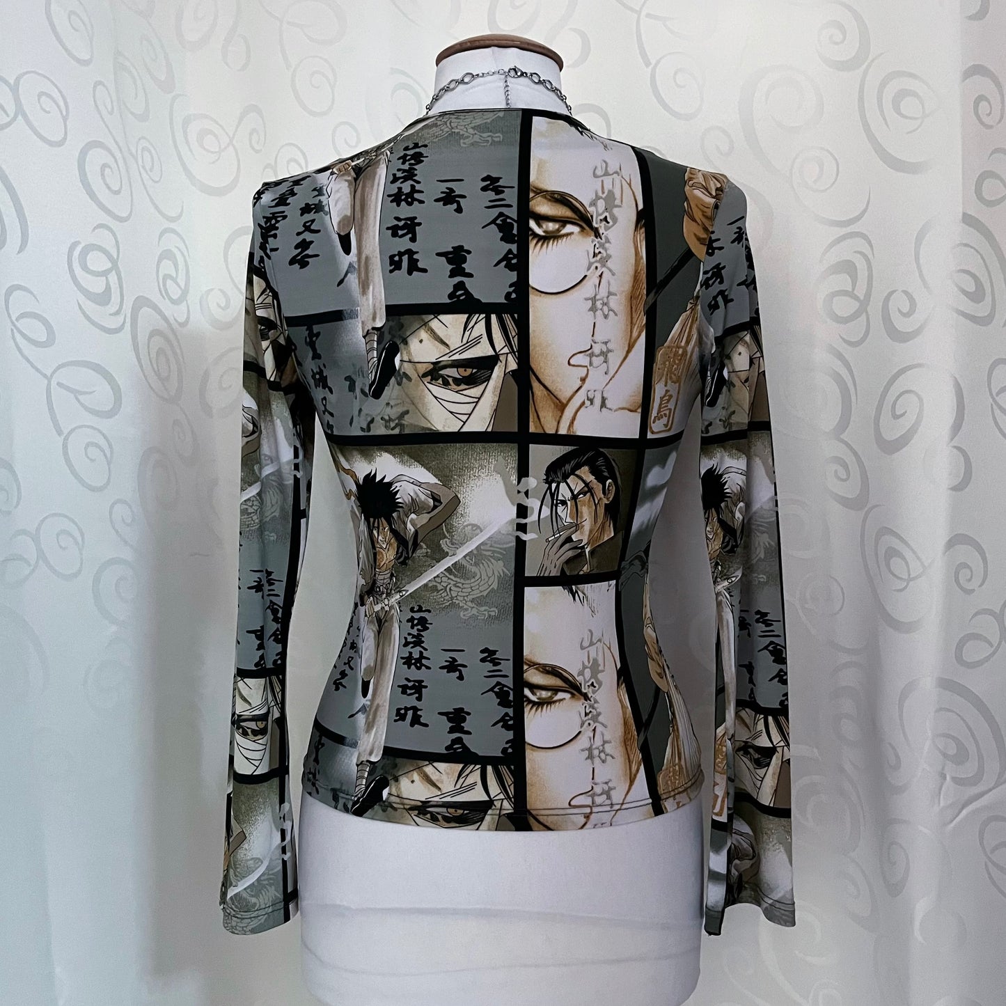 00’s/Y2K anime samurai manga style top 👺