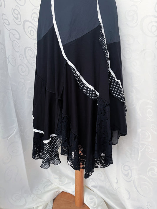 00βs Biba fairy polka asymmetrical skirt π¦