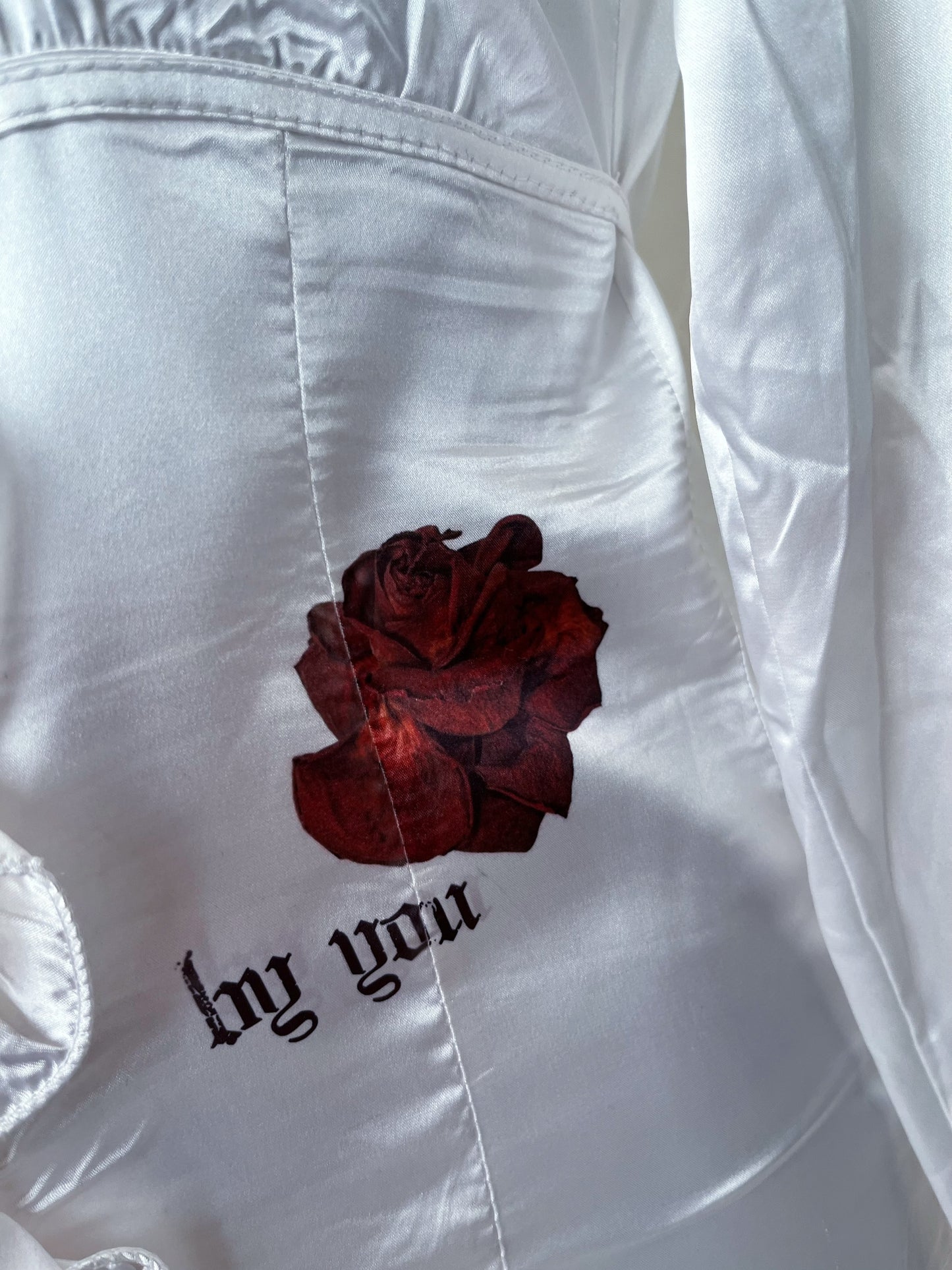 Forsaken By You Reworked gothic deadstock ruffle shirt ✝️🫀
