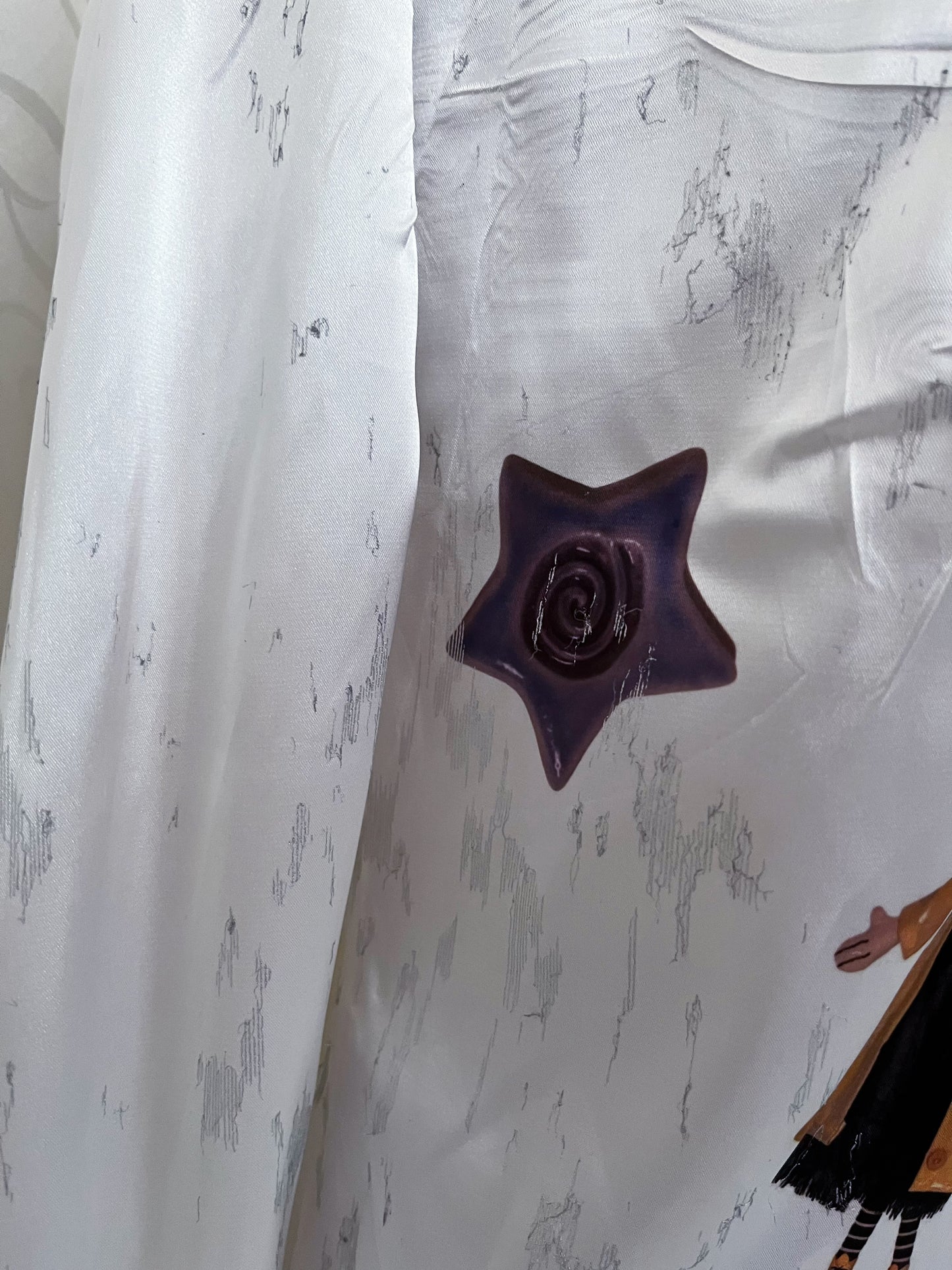 Other World Reworked 00's saten shirt with embossed details 🪡🧵