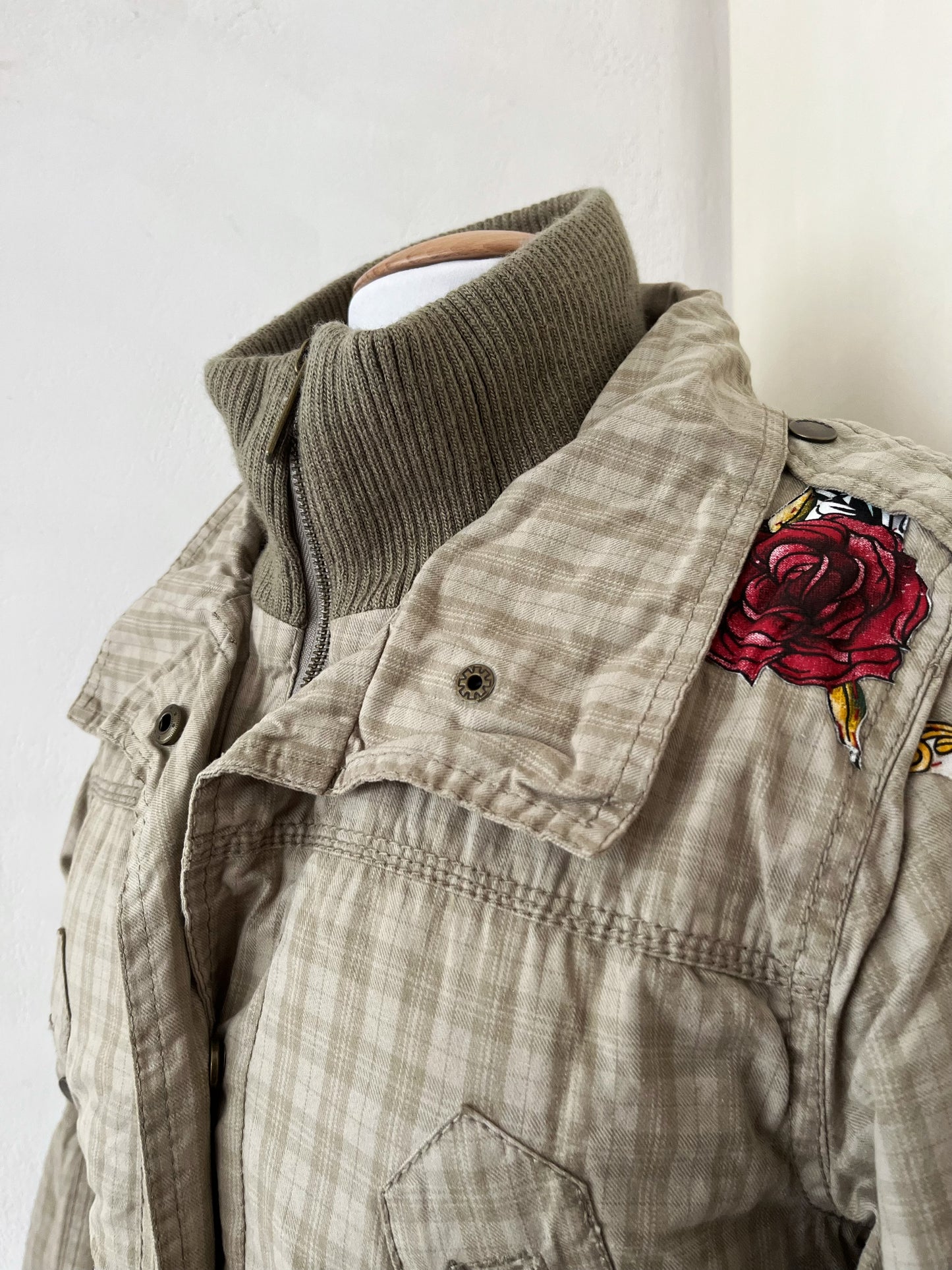 Y2K cotton zip-up coat