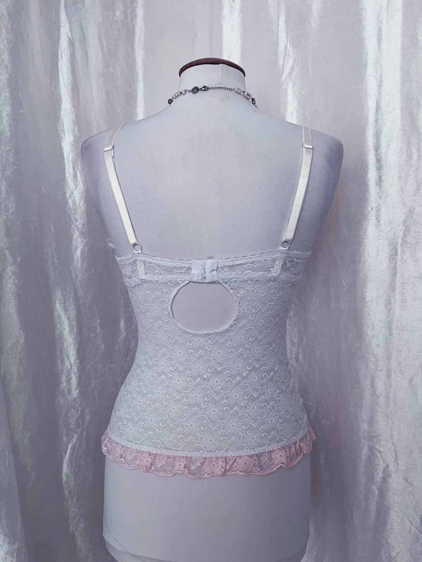 Beautiful coquette lace bustier top π