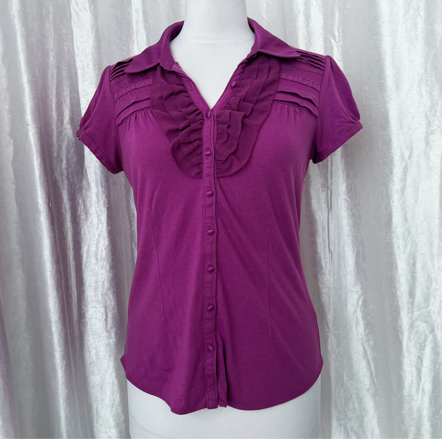 00βs Monsoon coquette pink top π