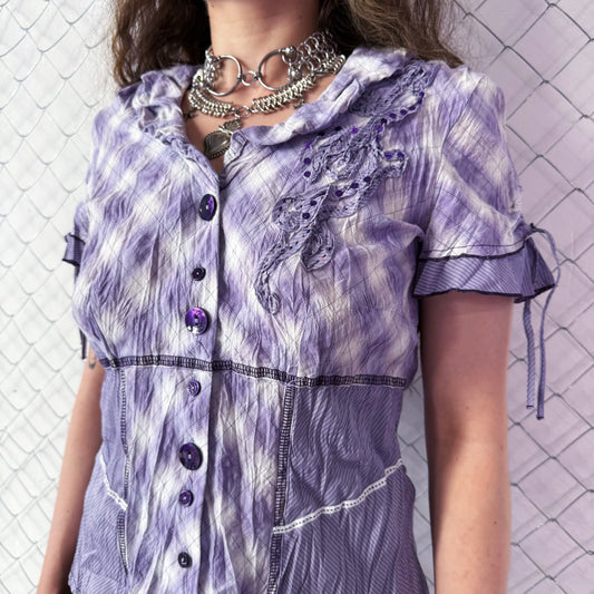 Whimsy coquette purple shirt๐๐