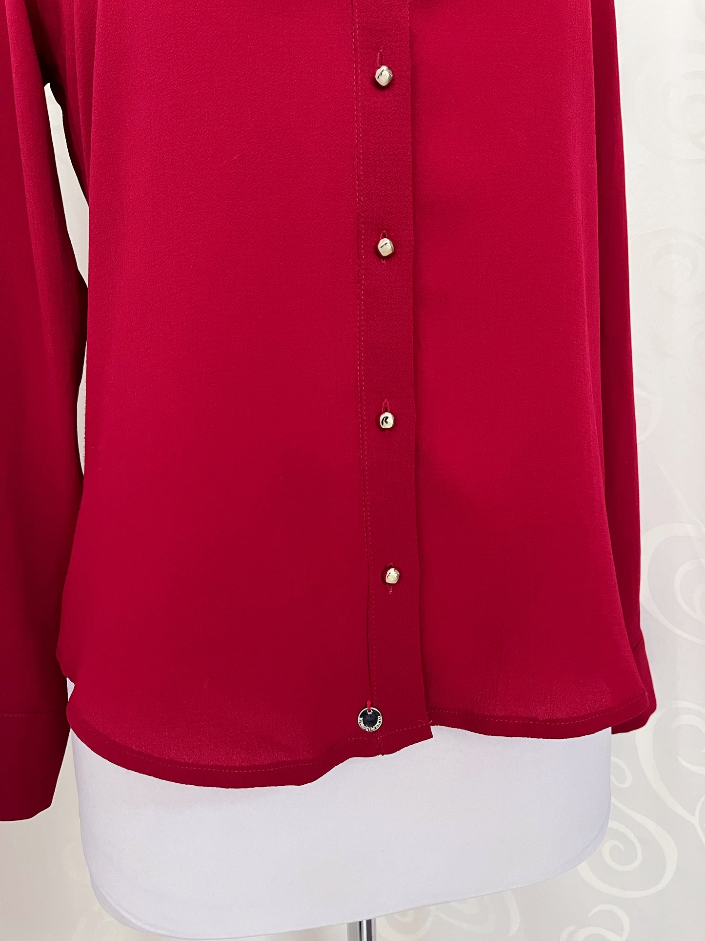 Gothic/Jirai Kei Wine Red ruffle shirt 🩸