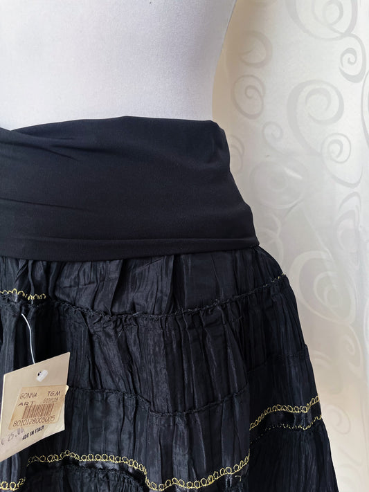 00โs deadstock fairy whimsy black skirt ๐โจ