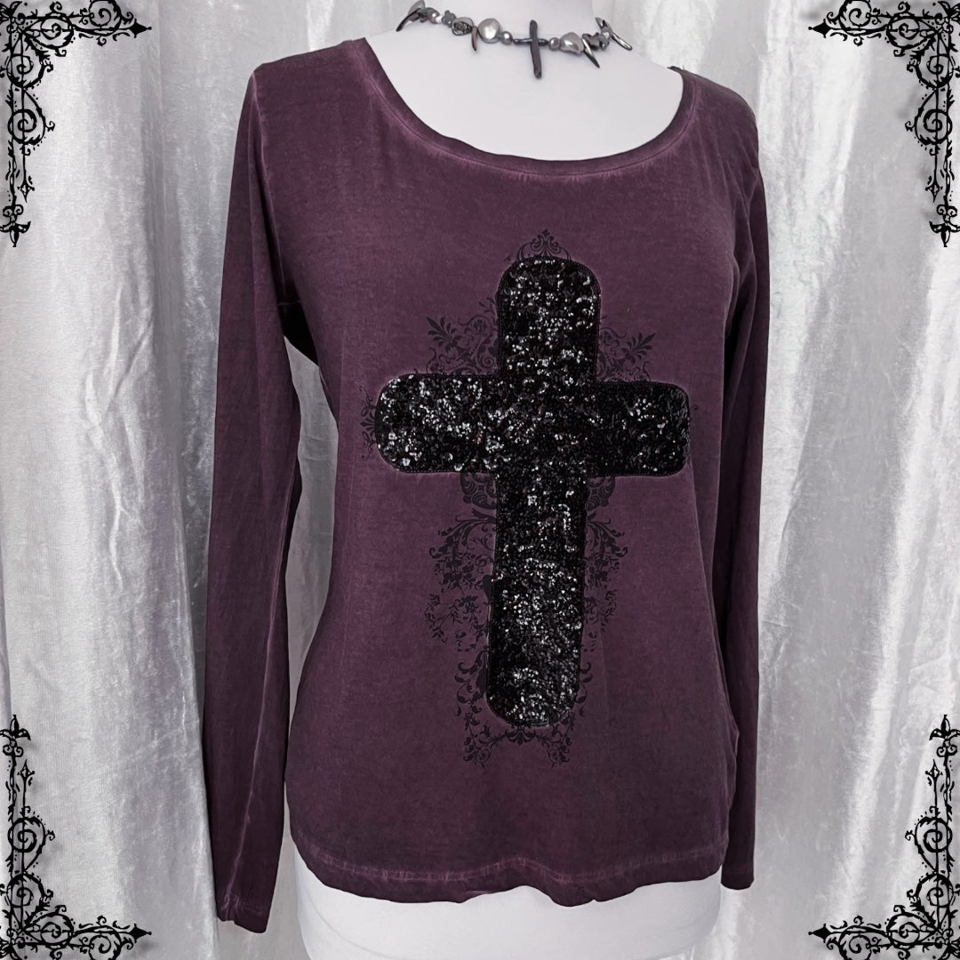 Y2K Whimy & Alt cross longsleeve top