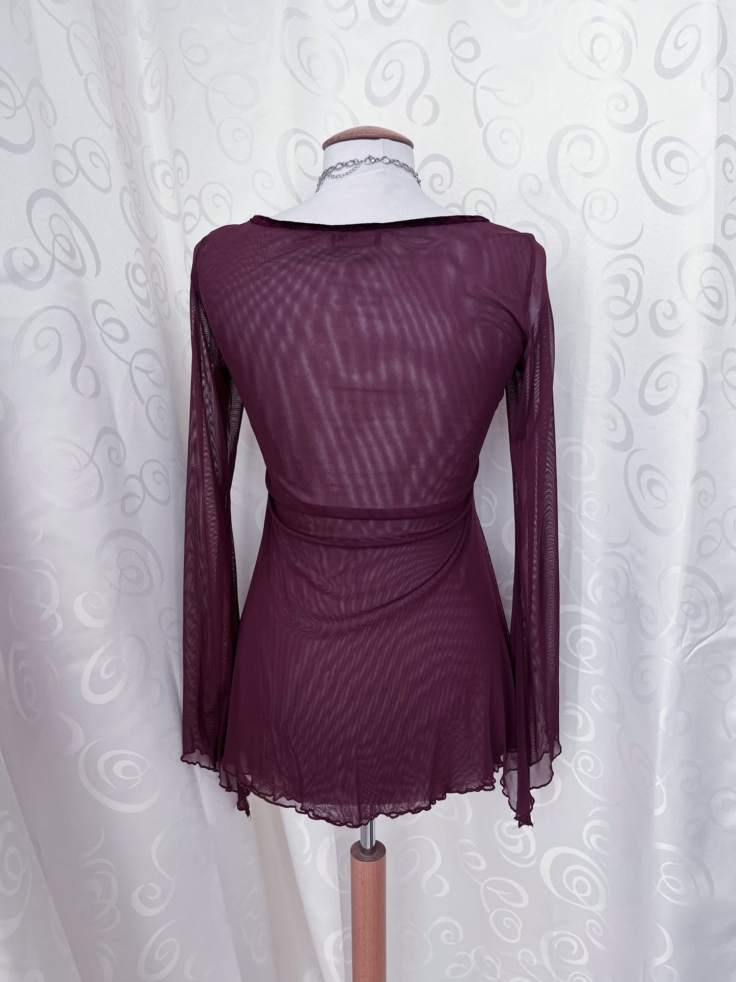 Melrose, whimsy fairy plum mesh top with sequin details ππ