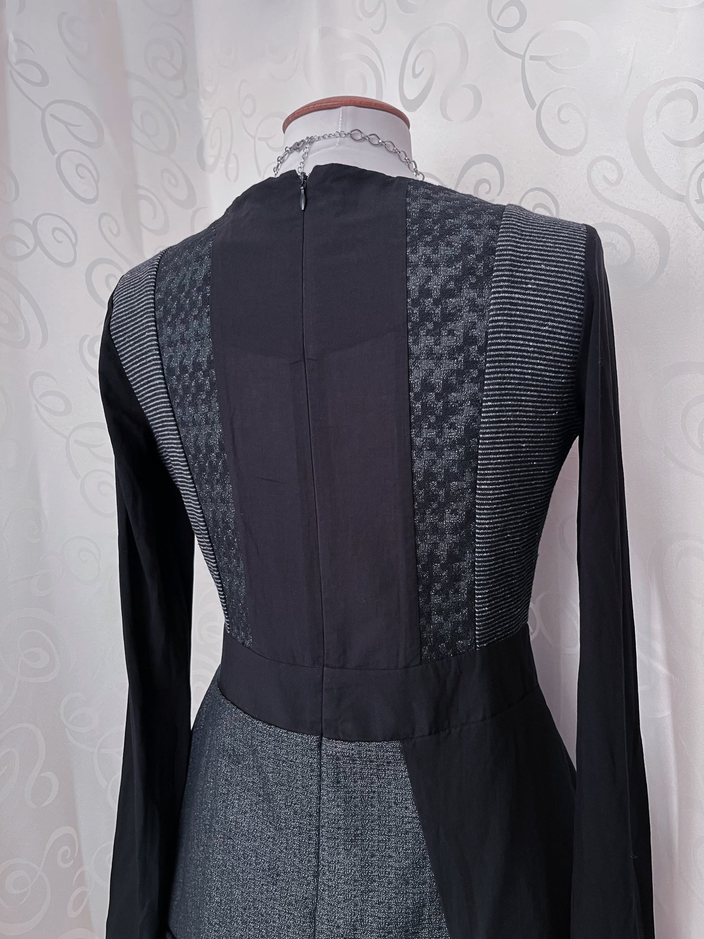 00’s Gothic lace-up patchwork dress 🦇
