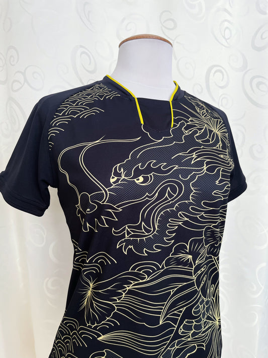 Insane black sports dragon tee π