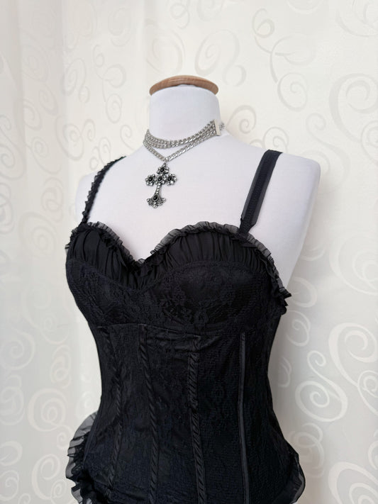 Gothic/Dark Coquette Lacey corset top π¦π¦