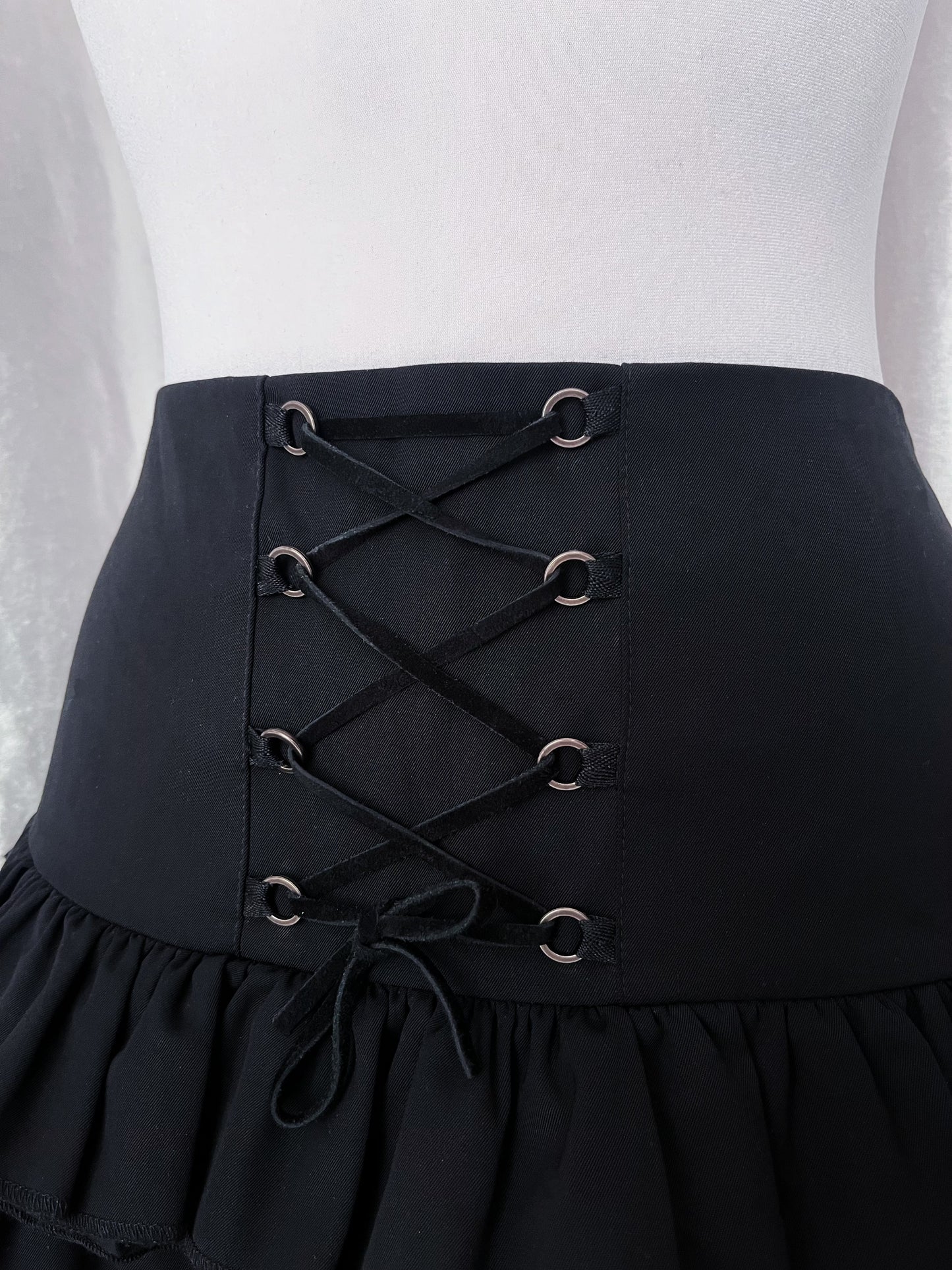 DONDUP rare wool & silk lace-up skirt 🕸️