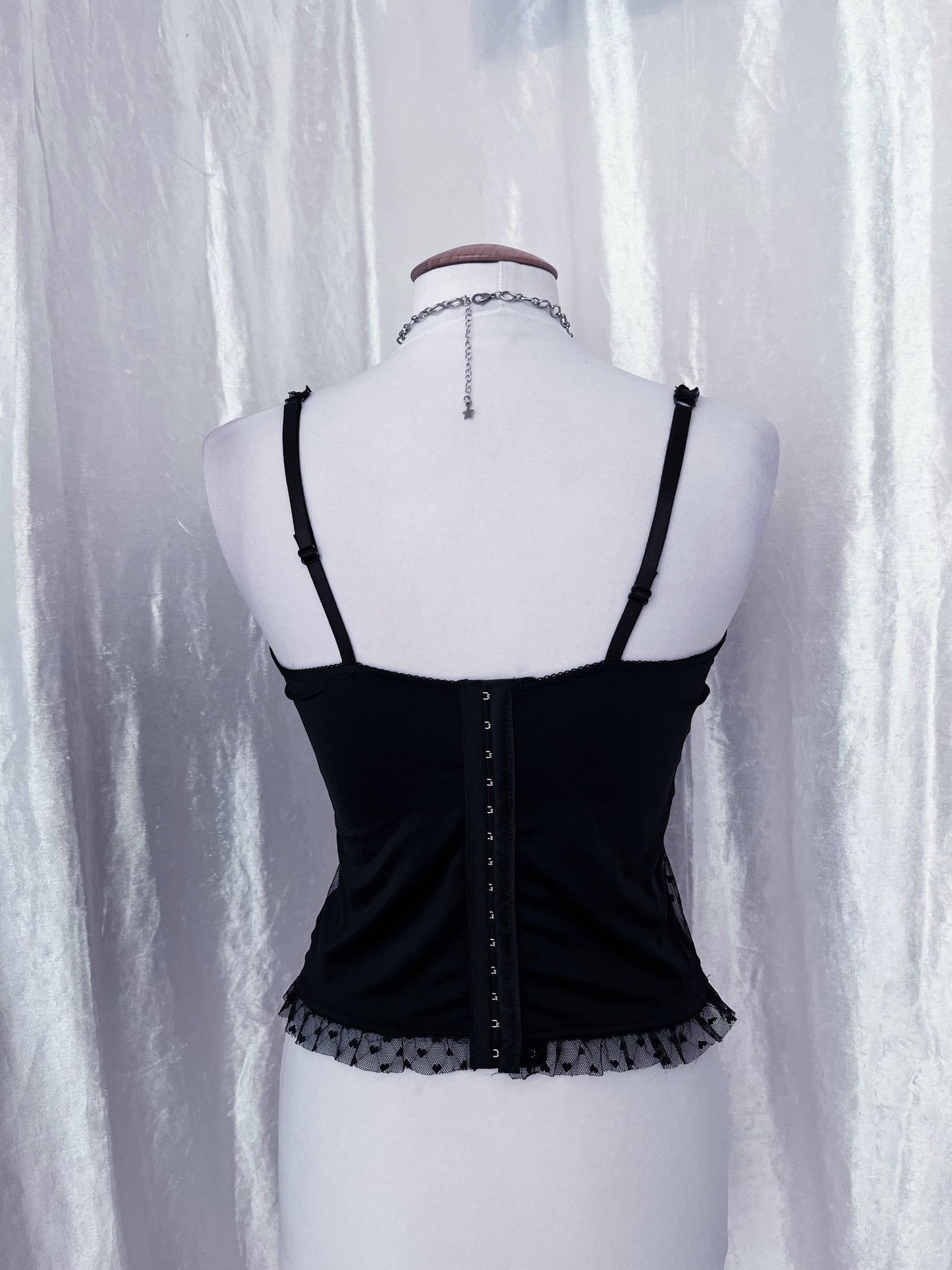Cutest lilac corset top with lace heart detail ππ
