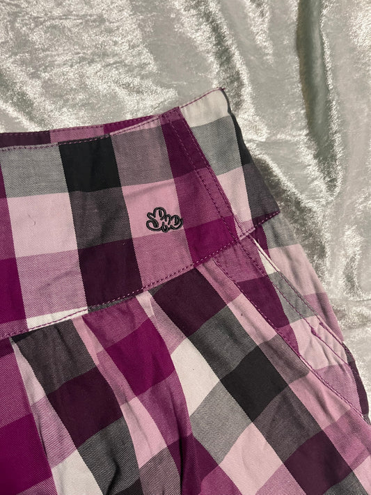 Kenvelo emo punk checked skirt