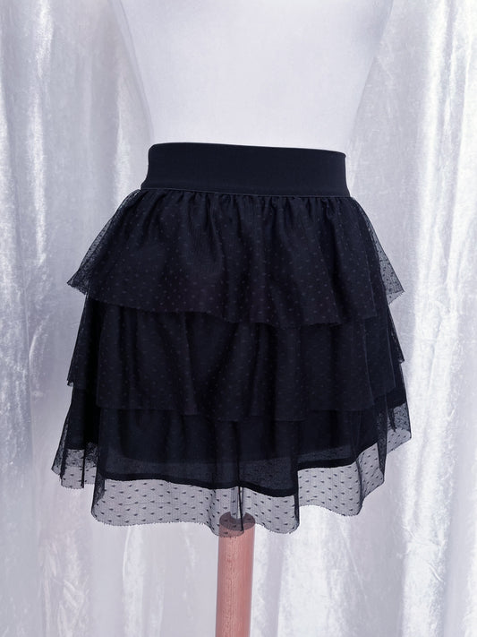 Dark coquette tulle black skirt π