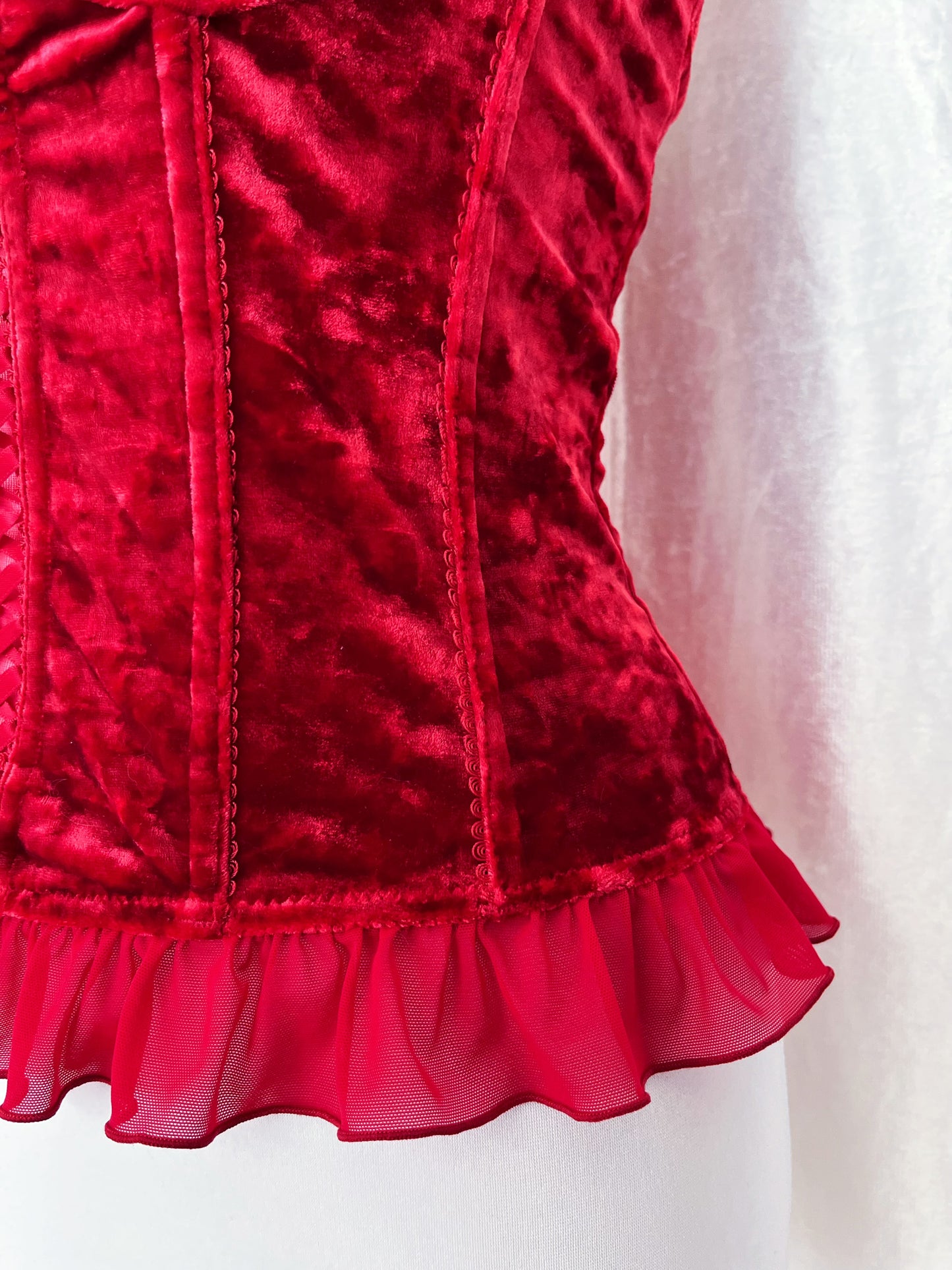 00’s Colours of the World velvet corset 💋🌹