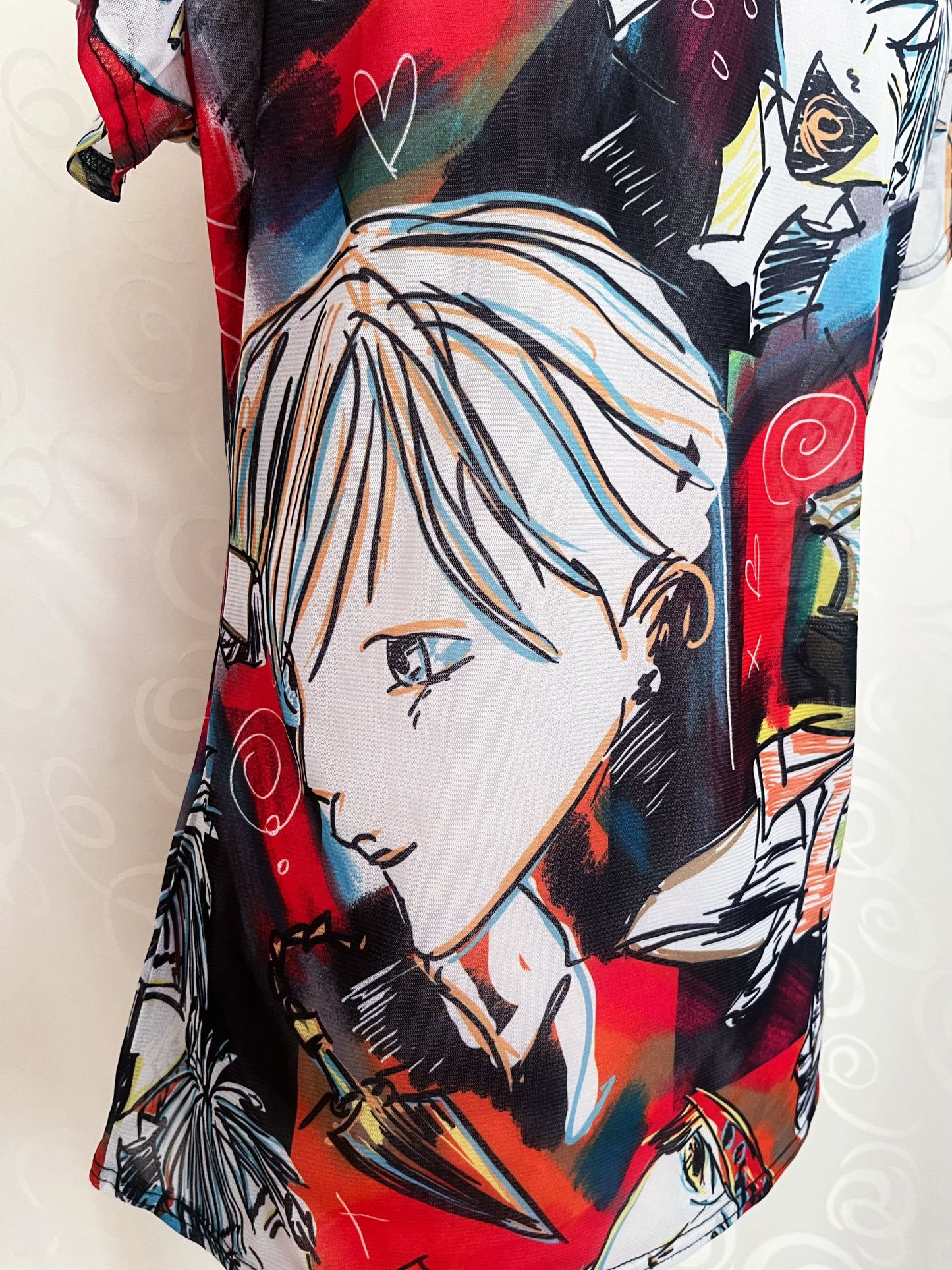 Twee anime mesh tee ❤️🍥