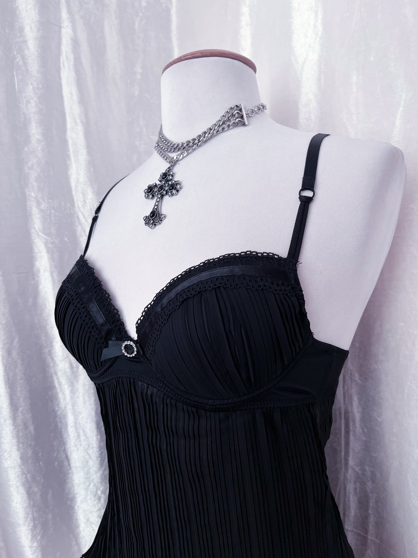 Dark coquette mesh bustier top 🗝️