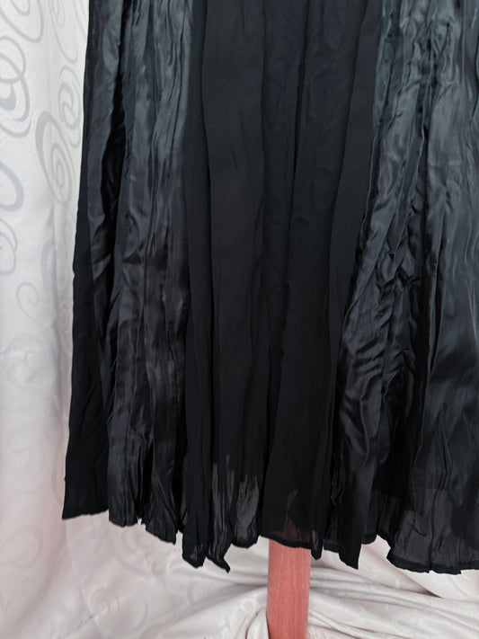 Whimsygoth black midi patchwork skirt ๐ท๏ธ๐ธ๏ธ